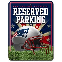 New England Patriots Sign Metal Parking