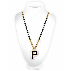 Rico Industries Pittsburgh Pirates Mardi Gras Beads with Medallion -