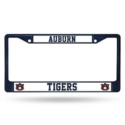 Auburn Tigers License Plate Frame Metal Navy