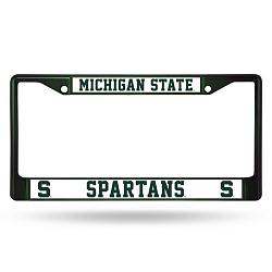 Rico Industries Michigan State Spartans License Plate Frame Metal Dark Green