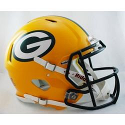 Green Bay Packers Helmet Riddell Authentic Full Size Speed Style
