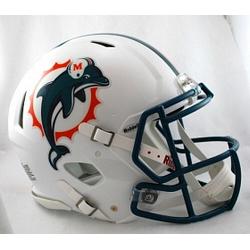 Miami Dolphins Helmet Riddell Authentic Full Size Speed Style 1997-2012 T/B