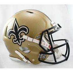 New Orleans Saints Helmet Riddell Authentic Full Size Speed Style