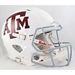 Texas A&M Aggies Revolution Speed Pro Line Helmet - White Alternate
