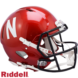 Riddell Nebraska Cornhuskers Helmet Riddell Authentic Full Size Speed Style FLASH Alternate