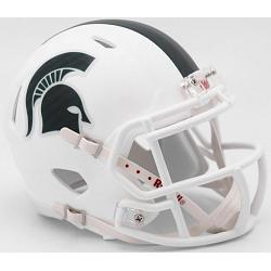 Riddell Michigan State Spartans Helmet Riddell Authentic Full Size Speed Style White Alternate