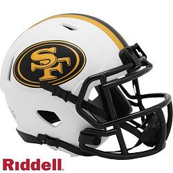 San Francisco 49ers Helmet Riddell Replica Mini Speed Style Lunar Eclipse Alternate