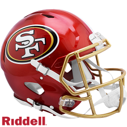 Riddell San Francisco 49ers Helmet Riddell Authentic Full Size Speed Style FLASH Alternate