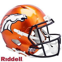 Denver Broncos Helmet Riddell Authentic Full Size Speed Style FLASH Alternate