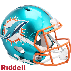 Miami Dolphins Helmet Riddell Authentic Full Size Speed Style FLASH Alternate