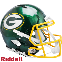 Green Bay Packers Helmet Riddell Authentic Full Size Speed Style FLASH Alternate