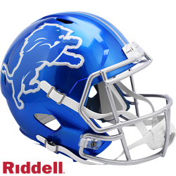 Detroit Lions Helmet Riddell Replica Full Size Speed Style FLASH Alternate
