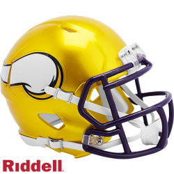 Minnesota Vikings Helmet Riddell Replica Mini Speed Style FLASH Alternate