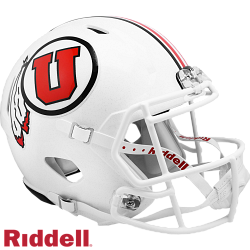 Utah Utes Helmet Riddell Replica Full Size Speed Style White