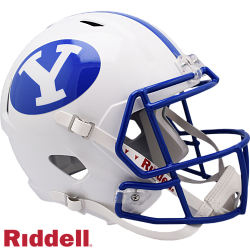 BYU Cougars Helmet Riddell Replica Full Size Speed Style White