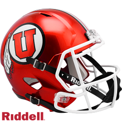 Utah Utes Helmet Riddell Replica Full Size Speed Style Red