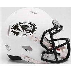 Missouri Tigers Helmet Riddell Replica Full Size Speed Style Matte White