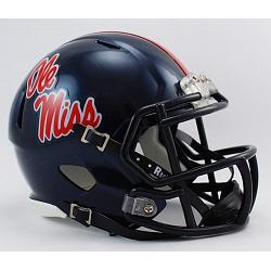 Mississippi Rebels Helmet Riddell Replica Mini Speed Style