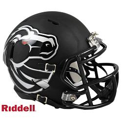 Boise State Broncos Helmet Riddell Replica Mini Speed Style Matte Black