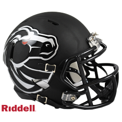 Boise State Broncos Helmet Riddell Replica Mini Speed Style Matte Black