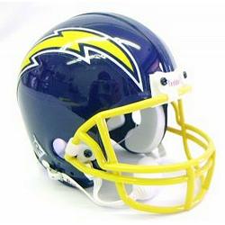 Los Angeles Chargers Helmet Riddell Replica Mini VSR4 Style 1974-1987 Throwback