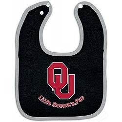 Oklahoma Sooners Baby Bib Two Toned Snap Style