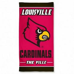 Louisville Cardinals Towel 30x60 Beach Style