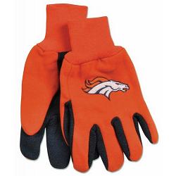 Denver Broncos Two Tone Youth Size Gloves