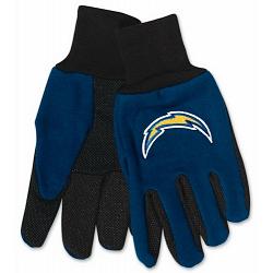 Los Angeles Chargers Gloves Two Tone Style Youth Size