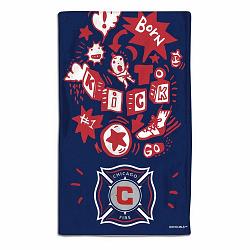 Chicago Fire Baby Burp Cloth 10x17