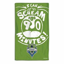 Seattle Sounders Baby Burp Cloth 10x17