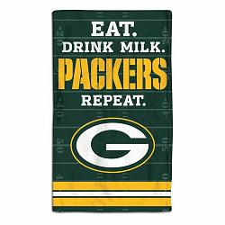 Green Bay Packers Baby Burp Cloth 10x17