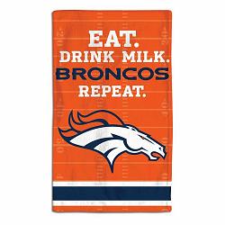 Denver Broncos Baby Burp Cloth 10x17