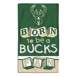 Milwaukee Bucks Baby Burp Cloth 10x17