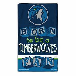 Minnesota Timberwolves Baby Burp Cloth 10x17