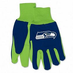 Wincraft Seattle Seahawks Two Tone Adult Size Gloves - Navy/Green