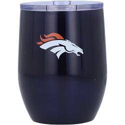 Denver Broncos Travel Tumbler 16oz Stainless Steel Curved