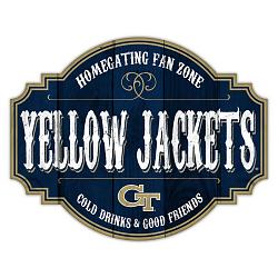 Georgia Tech Yellow Jackets Sign Wood 12 Inch Homegating Tavern