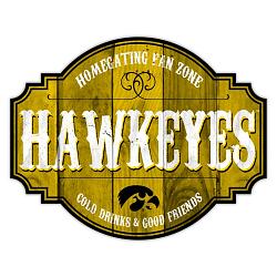 Iowa Hawkeyes Sign Wood 12 Inch Homegating Tavern