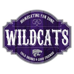 Kansas State Wildcats Sign Wood 12 Inch Homegating Tavern