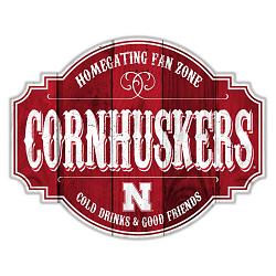 Nebraska Cornhuskers Sign Wood 12 Inch Homegating Tavern
