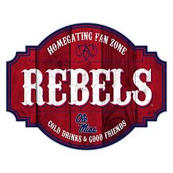 Mississippi Rebels Sign Wood 12 Inch Homegating Tavern