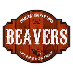 Oregon State Beavers Sign Wood 12 Inch Homegating Tavern