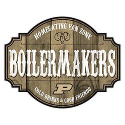 Purdue Boilermakers Sign Wood 12 Inch Homegating Tavern