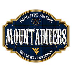 West Virginia Mountaineers Sign Wood 12 Inch Homegating Tavern