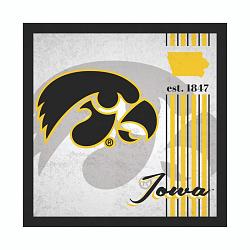 Iowa Hawkeyes Sign Wood 10x10 Album Design