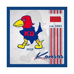 Kansas Jayhawks Sign Wood 10x10 Album Design