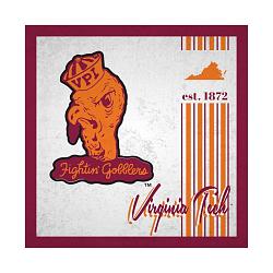 Virginia Tech Hokies Sign Wood 10x10 Album Design