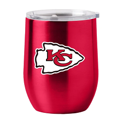 Kansas City Chiefs Travel Tumbler 16oz Stainless Steel Curved