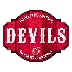 New Jersey Devils Sign Wood 12 Inch Homegating Tavern